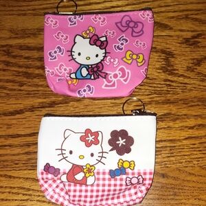 Hello Kitty Pink and White Kids Pouch Set